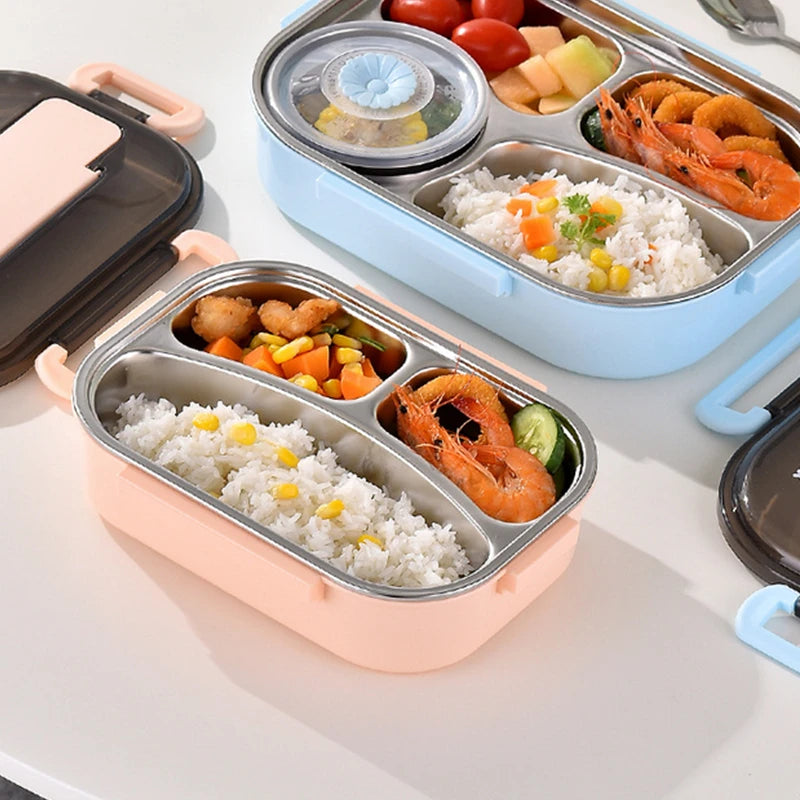 Bento Lunchbox i Rostfritt Stål - Håller Måltiderna Varmare Längre