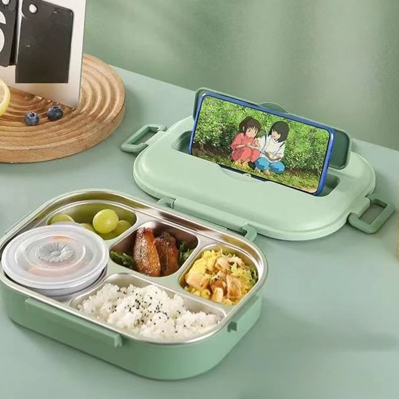 Bento Lunchbox i Rostfritt Stål - Håller Måltiderna Varmare Längre