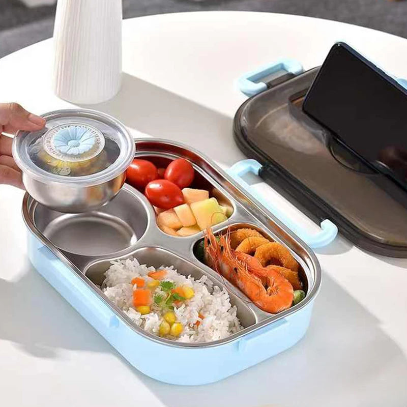 Bento Lunchbox i Rostfritt Stål - Håller Måltiderna Varmare Längre